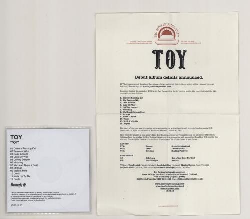 Toy 2012-2019 Studio Album Bundle CD-R acetate UK XP1CRST761733