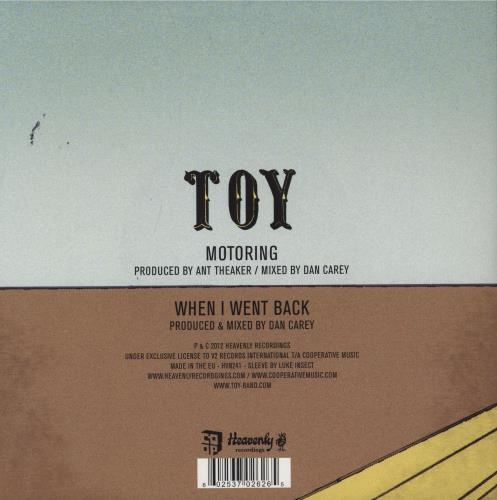 Toy Motoring - Autographed 7" vinyl single (7 inch record / 45) UK XP107MO661468