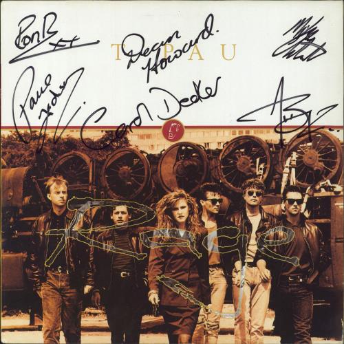 T'Pau Rage - Autographed vinyl LP album (LP record) UK TPALPRA798225