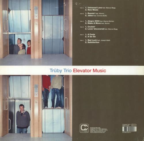 Tr�by Trio Elevator Music 3-LP vinyl record set (Triple LP Album) German 44A3LEL812755