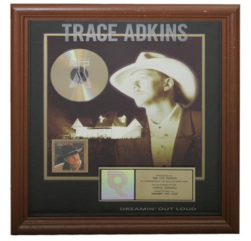 Trace Adkins Dreamin' Out Loud award disc US 5TAAWDR480924