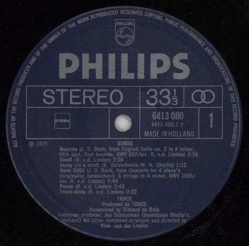 Trace Birds - Misprint vinyl LP album (LP record) Dutch T5ELPBI869131