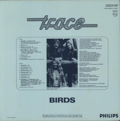Trace Birds - Misprint vinyl LP album (LP record) Dutch T5ELPBI869131