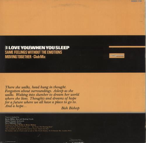 Tracie (I Love You) When You Sleep 12" vinyl single (12 inch record / Maxi-single) UK TAC12IL35487