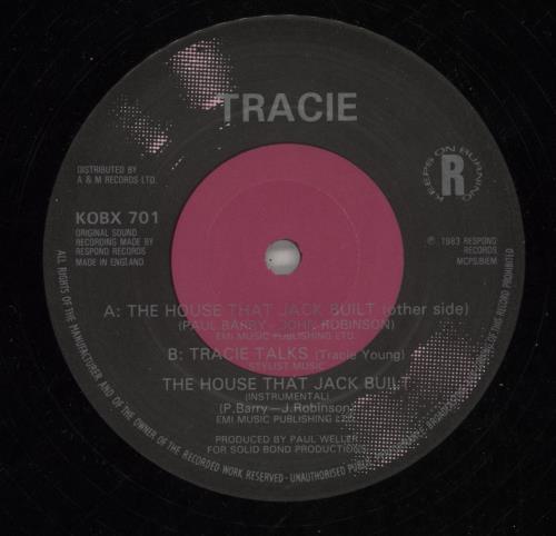 Tracie The House That Jack Built 12" vinyl single (12 inch record / Maxi-single) UK TAC12TH108366