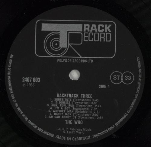 Track Records Backtrack 3 vinyl LP album (LP record) UK 5TRLPBA263360