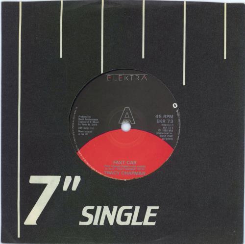 Tracy Chapman Fast Car 7" vinyl single (7 inch record / 45) UK TRA07FA769718