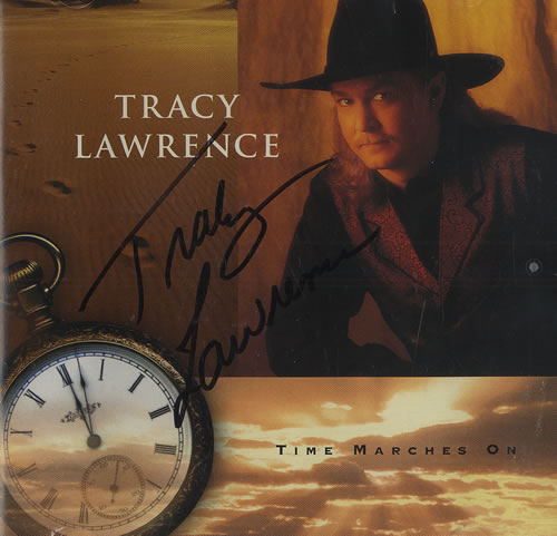 Tracy Lawrence Time Marches On - Autographed CD album (CDLP) US T65CDTI465706