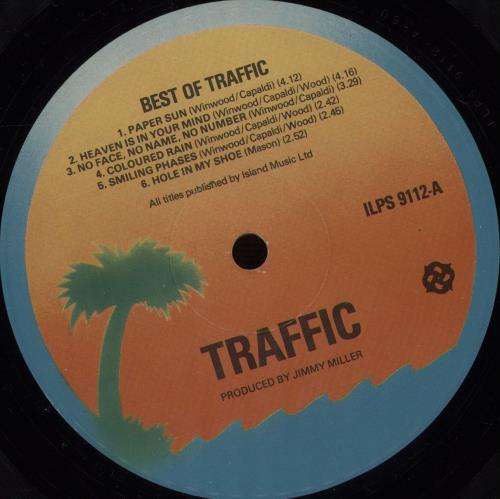 Traffic Best Of Traffic - Sunrise Label vinyl LP album (LP record) UK TRFLPBE674678