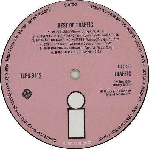 Traffic Best Of Traffic 1st UK vinyl LP album (LP record) (212205)