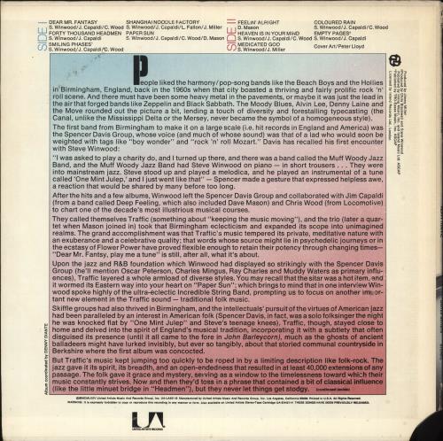 Traffic Heavy Traffic vinyl LP album (LP record) US TRFLPHE707353