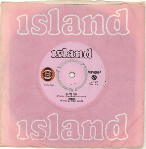 Traffic Paper Sun 7" vinyl single (7 inch record / 45) UK TRF07PA255965