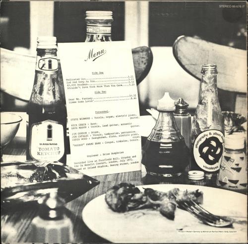 Traffic Welcome To The Canteen vinyl LP album (LP record) German TRFLPWE734162