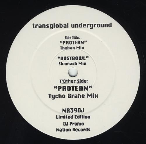 Transglobal Underground Protean 12" vinyl single (12 inch record / Maxi-single) UK TNU12PR316042