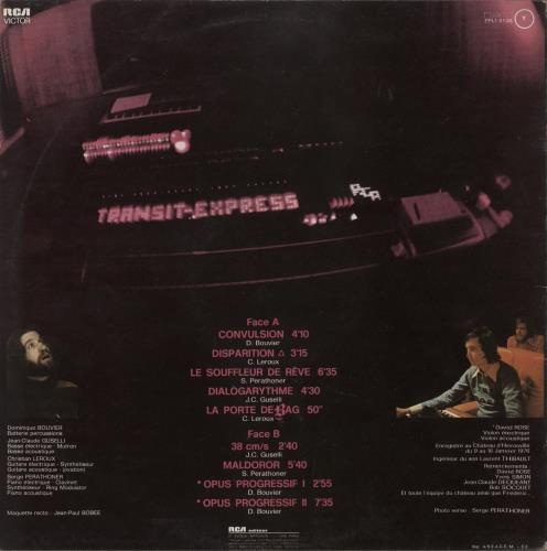 Transit Express Opus Progressif vinyl LP album (LP record) French 9UFLPOP869541