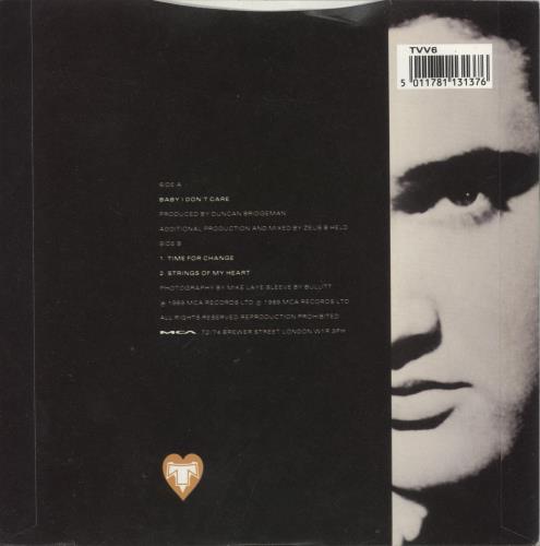 Transvision Vamp Baby I Don't Care 7" vinyl single (7 inch record / 45) UK TVV07BA188245