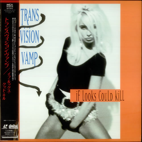 Transvision Vamp If Looks Could Kill laserdisc / lazerdisc Japanese TVVLZIF546259