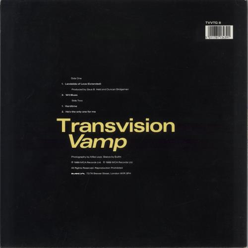 Transvision Vamp Landslide Of Love 12" vinyl single (12 inch record / Maxi-single) UK TVV12LA27289