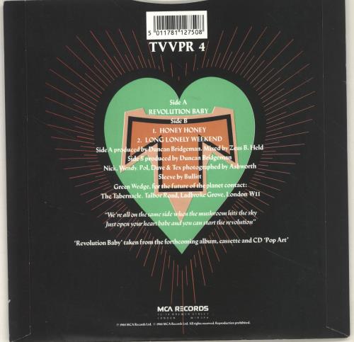Transvision Vamp Revolution Baby 7" vinyl single (7 inch record / 45) UK TVV07RE183264