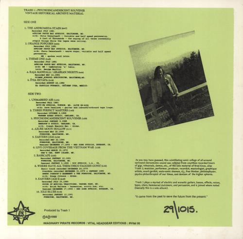 Trash 1 Psychoincandescent Souvenir - Splattered Vinyl vinyl LP album (LP record) US 59MLPPS856367