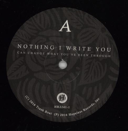 Trash Boat Nothing I Write You Can Change What You've Been Through - 2nd vinyl LP album (LP record) US 55CLPNO865293