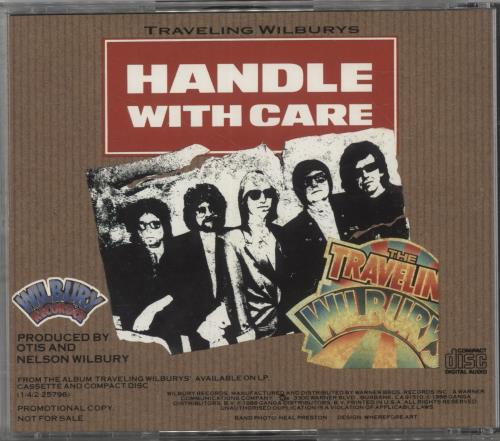 Traveling Wilburys Handle With Care CD single (CD5 / 5") US TRVC5HA54305