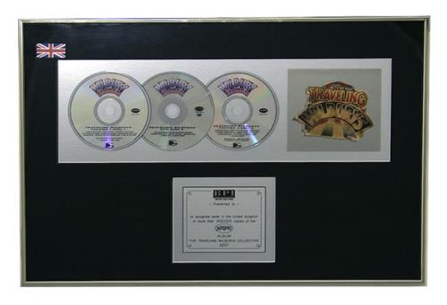 Traveling Wilburys The Traveling Wilburys Collection award disc UK TRVAWTH521398