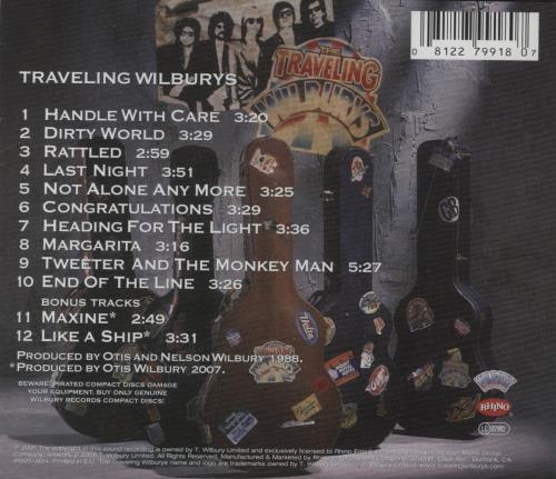 Traveling Wilburys Volume 1 CD album (CDLP) UK TRVCDVO435902