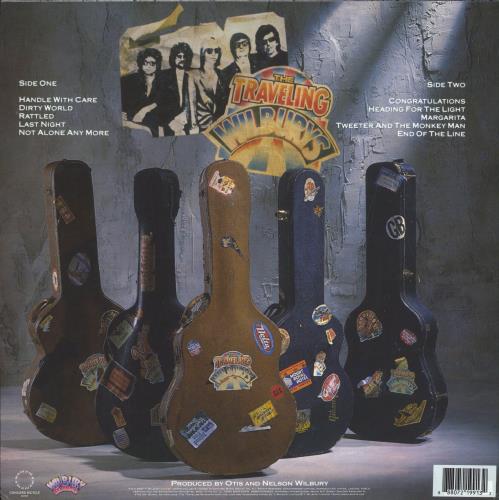 Traveling Wilburys Volume One - Orange Vinyl vinyl LP album (LP record) UK TRVLPVO777018
