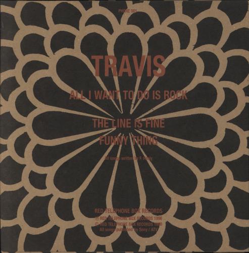 Travis (90s) All I Want To Do Is Rock - un-numbered 10" vinyl single (10 inch record) UK RVS10AL824373