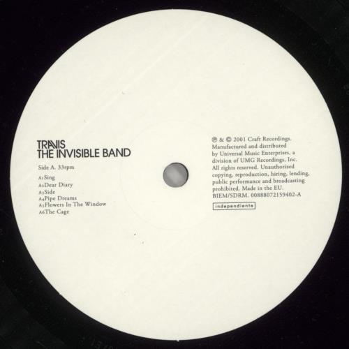 Travis (90s) The Invisible Band: Remastered vinyl LP album (LP record) UK RVSLPTH869980