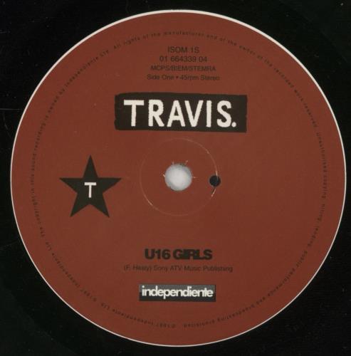 Travis (90s) U16 Girls 7" vinyl single (7 inch record / 45) UK RVS07UG89604