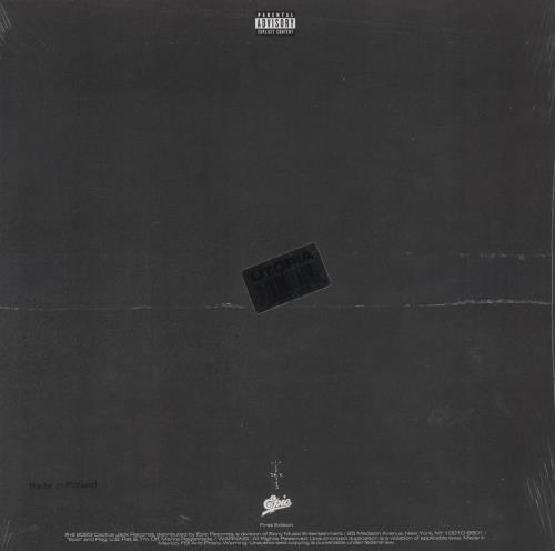 Travis Scott Utopia - Cover 2 - Silver Translucent Vinyl - Sealed 2-LP vinyl record set (Double LP Album) US 5TD2LUT861897