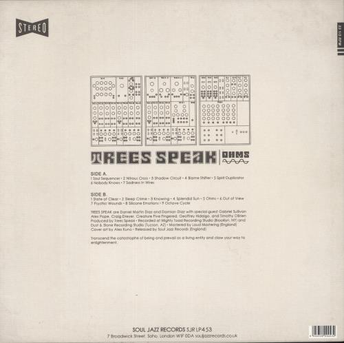 Trees Speak OHMS vinyl LP album (LP record) UK 9WNLPOH871120