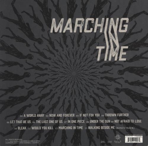 Tremonti Marching In Time - White & Black Marble Vinyl 2-LP vinyl record set (Double LP Album) UK 28K2LMA873236