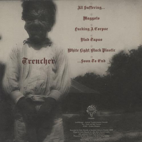 Trencher All Suffering Soon To End - Red/White Halves Vinyl 12" vinyl single (12 inch record / Maxi-single) UK 93K12AL877803