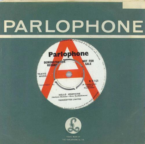 Trendsetters Limited Hello Josephine - A-Label 7" vinyl single (7 inch record / 45) UK 59J07HE817215