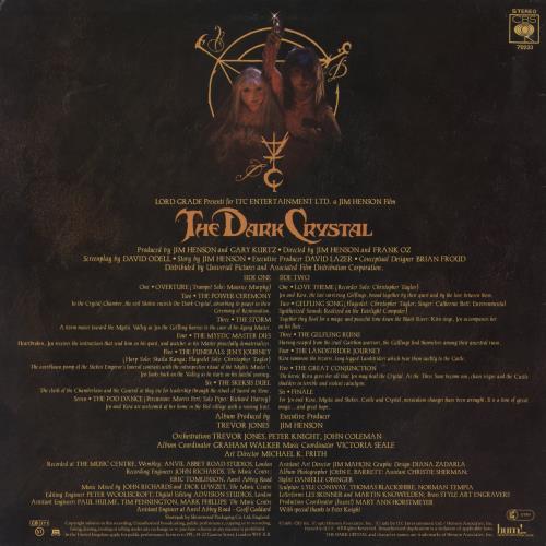 Trevor Jones The Dark Crystal vinyl LP album (LP record) UK VT8LPTH640503