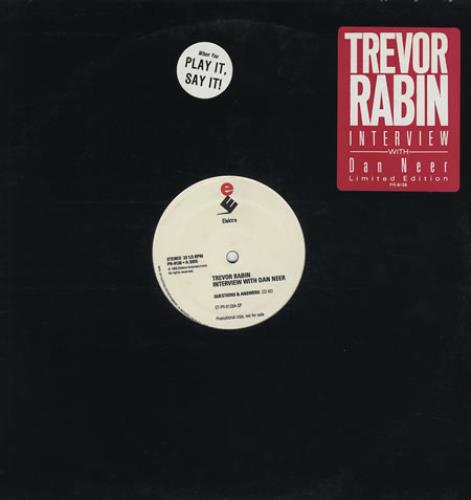Trevor Rabin Interview With Dan Neer US Promo vinyl LP album (LP record ...