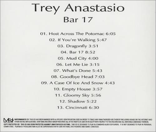 Trey Anastasio Bar 17 CD-R acetate US TRYCRBA381024