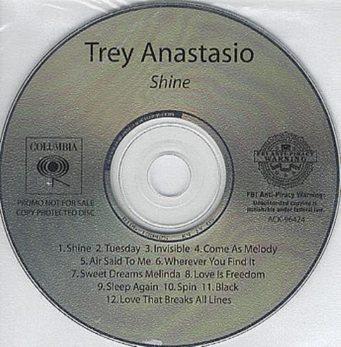 Trey Anastasio Shine CD album (CDLP) US TRYCDSH352542