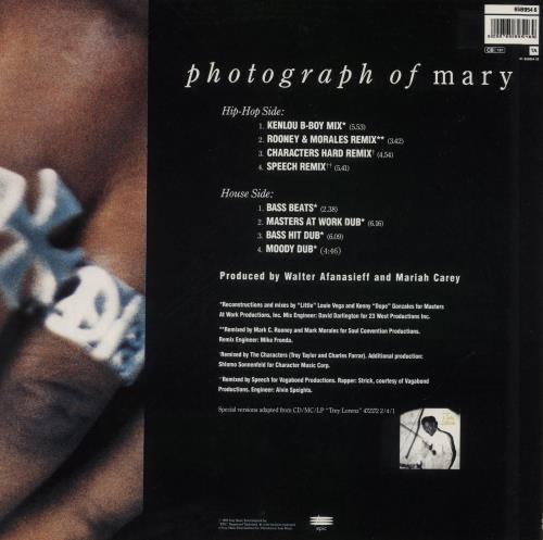 Trey Lorenz Photograph Of Mary 12" vinyl single (12 inch record / Maxi-single) Dutch TLZ12PH868626