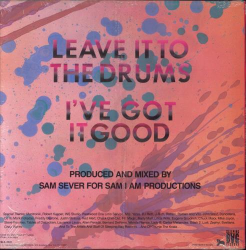 Tricky Tee Leave It To The Drums 12" vinyl single (12 inch record / Maxi-single) US 6YJ12LE830562