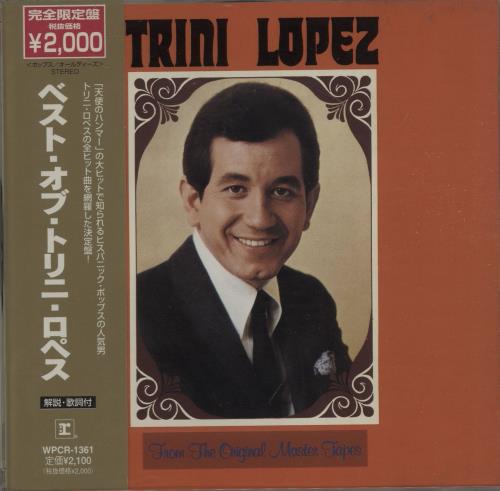Trini Lopez From The Original Master Tapes + Obi CD album (CDLP) Japanese TE1CDFR663232