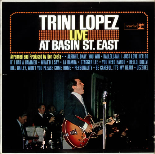 Trini Lopez Live At Basin St. East vinyl LP album (LP record) UK TE1LPLI535536