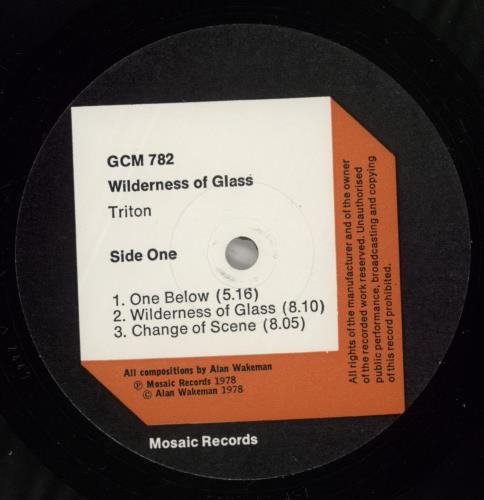 Triton Wilderness Of Glass vinyl LP album (LP record) UK 97QLPWI880791
