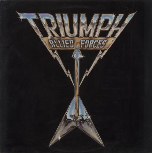 Triumph Allied Forces + Merch Insert vinyl LP album (LP record) UK UMPLPAL849452