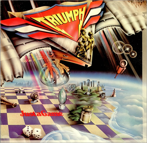 Triumph Just A Game vinyl LP album (LP record) US UMPLPJU455828