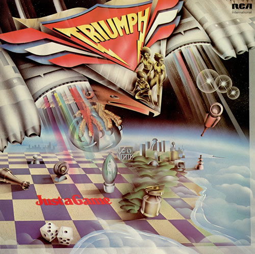 Triumph Just A Game vinyl LP album (LP record) UK UMPLPJU463928