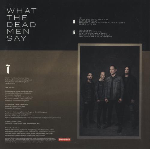 Trivium What The Dead Men Say vinyl LP album (LP record) UK TU7LPWH870972